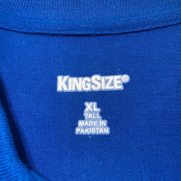 King size XL tall blue polo - Picture 2 of 5